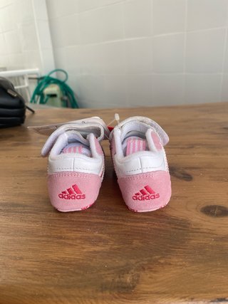 Botines Adidas Bebé Rosa y Blanco