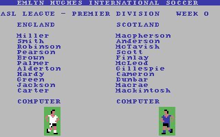 Commodore 64. Emlyn Hughes International soccer