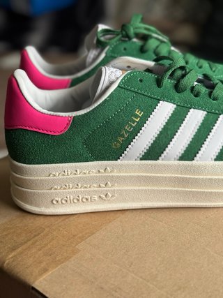 Adidas Gazelle Bold plataforma verde talla 40 2/3