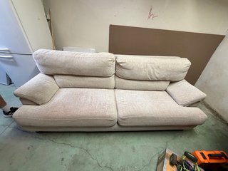 Sofá de 2 plazas en tela beige
