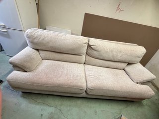 Sofá de 2 plazas en tela beige