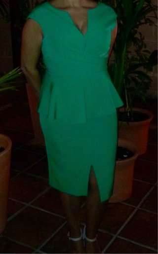 Vestido fiesta verde