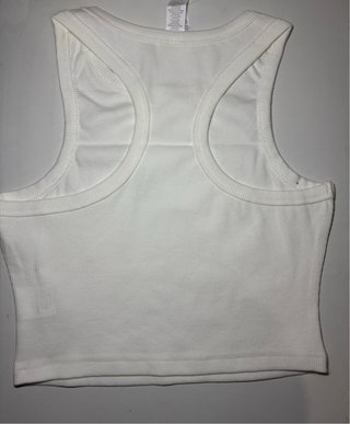 Alo Yoga Top Crop Blanco Talla XS