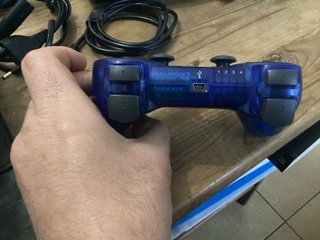 Mando PS3 Sony Azul Transparente