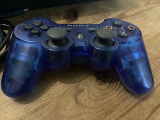 Mando PS3 Sony Azul Transparente