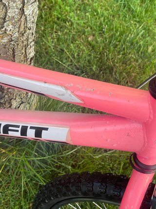 Bicicleta infantil Runfit rosa fucsia