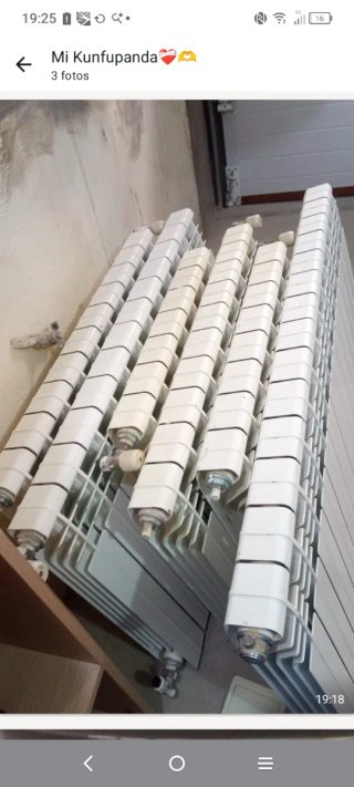 Radiadores de agua aluminio plateado/blanco
