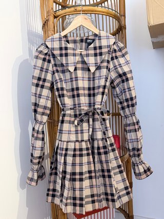Vestido a cuadros ONLY