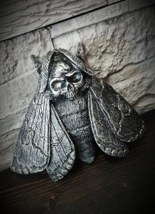Statua Falena Testa di Morto Gotico Scultura