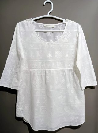 Blusa Rapsodia Algodón Bordada
