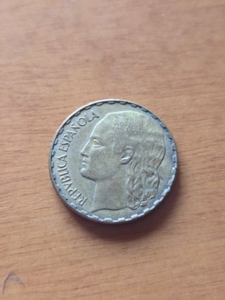 Lote 7 monedas República Española 1933