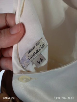 Vestido de fiesta blanco con encaje
