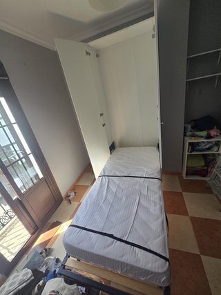Cama Abatible Vertical Ikea + Colchón