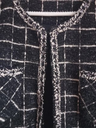 Chaqueta cuadros tweed