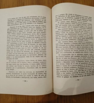 Libro tauromaquia antiguo. Los tres tercios toros