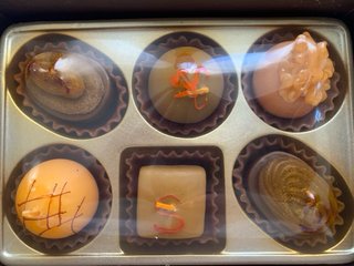 Set 6 Velas Decorativas Chocolate