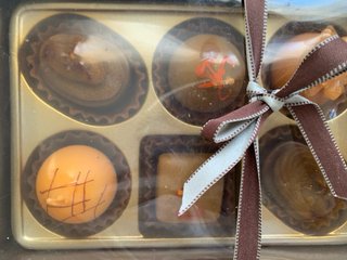 Set 6 Velas Decorativas Chocolate