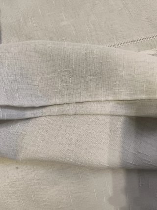 3 Paños Cortina Blancos Tela Poco Uso