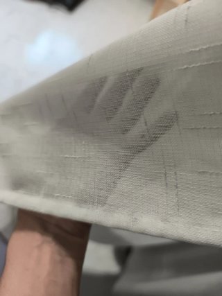 3 Paños Cortina Blancos Tela Poco Uso