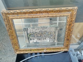 Cuadro La Última Cena Dorado