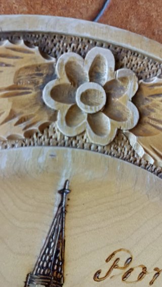 Piatto in legno decorato Poreč