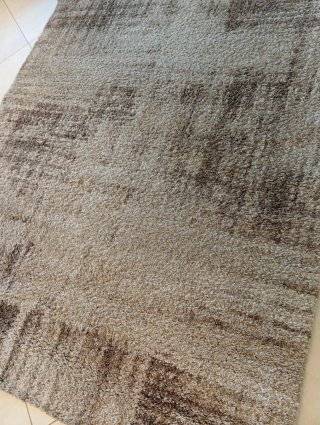 Tappeto Grande Beige e Marrone Moderno