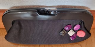 Bolso de fiesta Tintoretto negro con pedrería