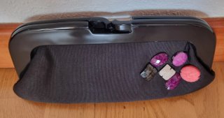 Bolso de fiesta Tintoretto negro con pedrería