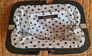 Bolso de fiesta Tintoretto negro con pedrería