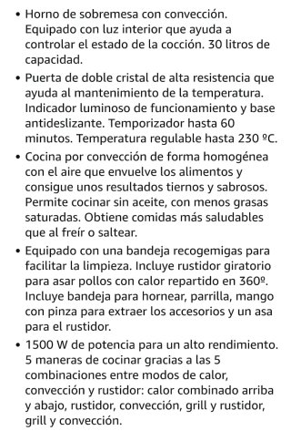 Horno de convección Cecotec Bake&Toast 650 Gyro