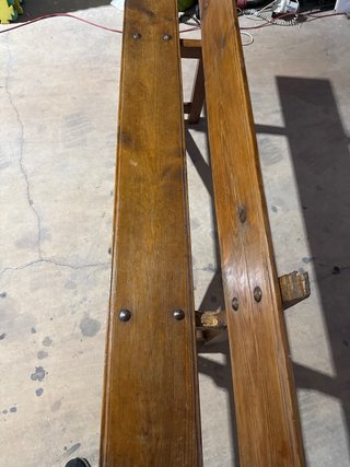 Banco de madera rústico