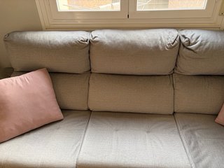 Sofá modular gris 6 plazas