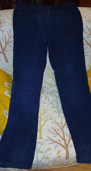 Pantaloni in velluto per bambini blu taglia 13/14