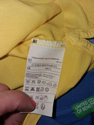 Lote 3 polos bebé Benetton verano