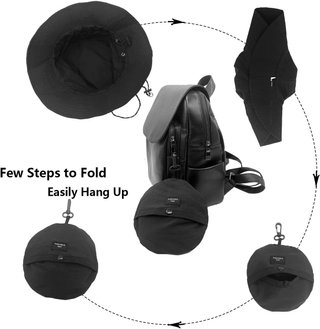 Lote 2 Sombreros de Pescador Beige y Negro Unisex