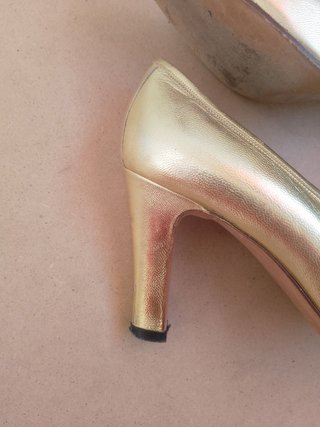 Scarpe Décolleté in pelle Vintage 90 oro