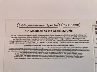 Caja MacBook Air 512GB