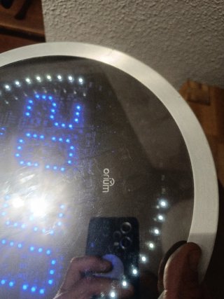 Reloj Digital LED Pared Temperatura Orium