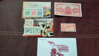 Reproducciones sellos y billetes II Guerra Mundial
