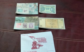 Reproducciones sellos y billetes II Guerra Mundial