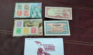 Reproducciones sellos y billetes II Guerra Mundial