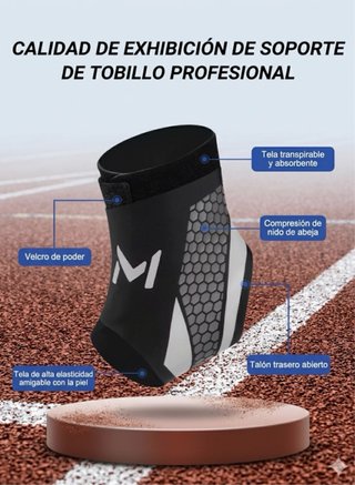 Tobillera de Compresión Ajustable - Deporte y Salu
