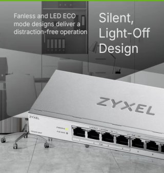 Switch Zyxel GS1200-8HP PoE