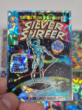 CARTAS MARVEL COMPLETA THE SILVER SURFER PRISM 92'