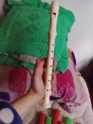 Flauta dulce de plástico