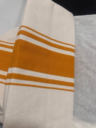 Bolso shopper Zara rayas naranja y blanco