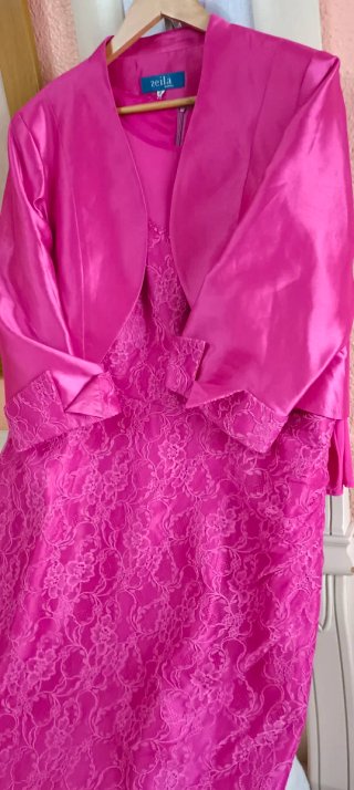 Vestido fiesta y madrina de boda, talla 50/52