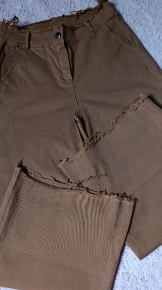 Pantalón Culotte Marrón Tierra - Talla M