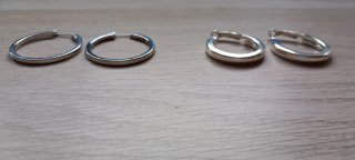 Pendientes Aro  Plateados