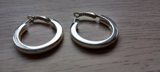 Pendientes Aro  Plateados